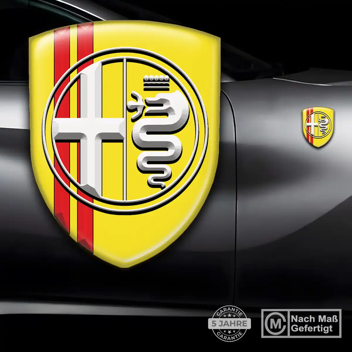 Alfa Romeo 3D Gel Aufkleber Auto Limitierte Auflage