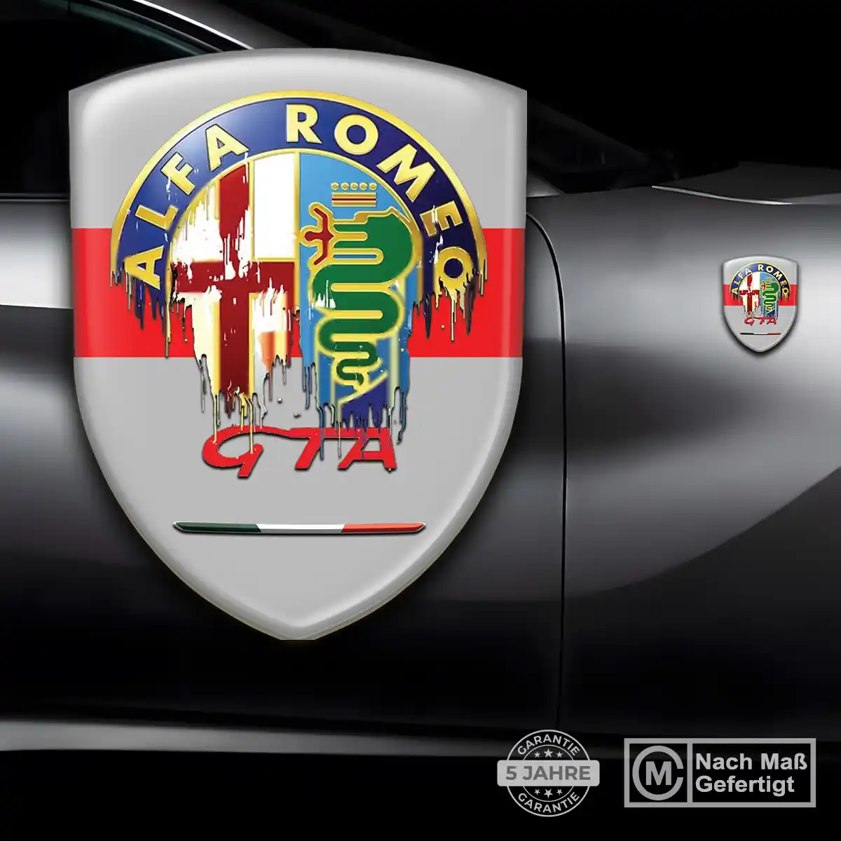 Alfa Romeo 3D Gel Aufkleber Auto Luxus-Edition
