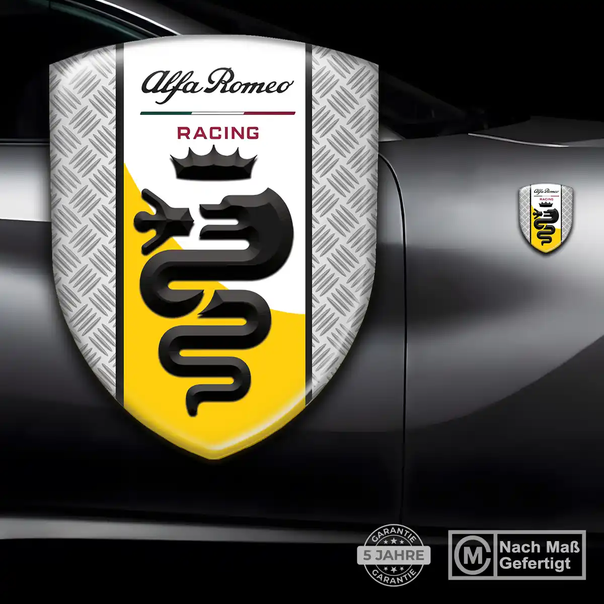 Alfa Romeo 3D Gel Aufkleber Emblem Auto Hochwertiges Harz