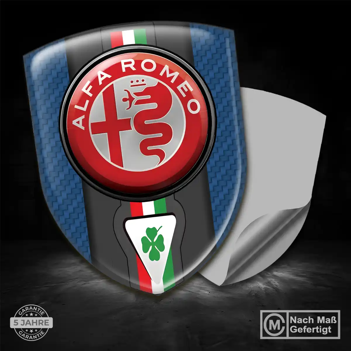 Alfa Romeo 3D Gel Aufkleber Emblem Auto Limitierte Auflage