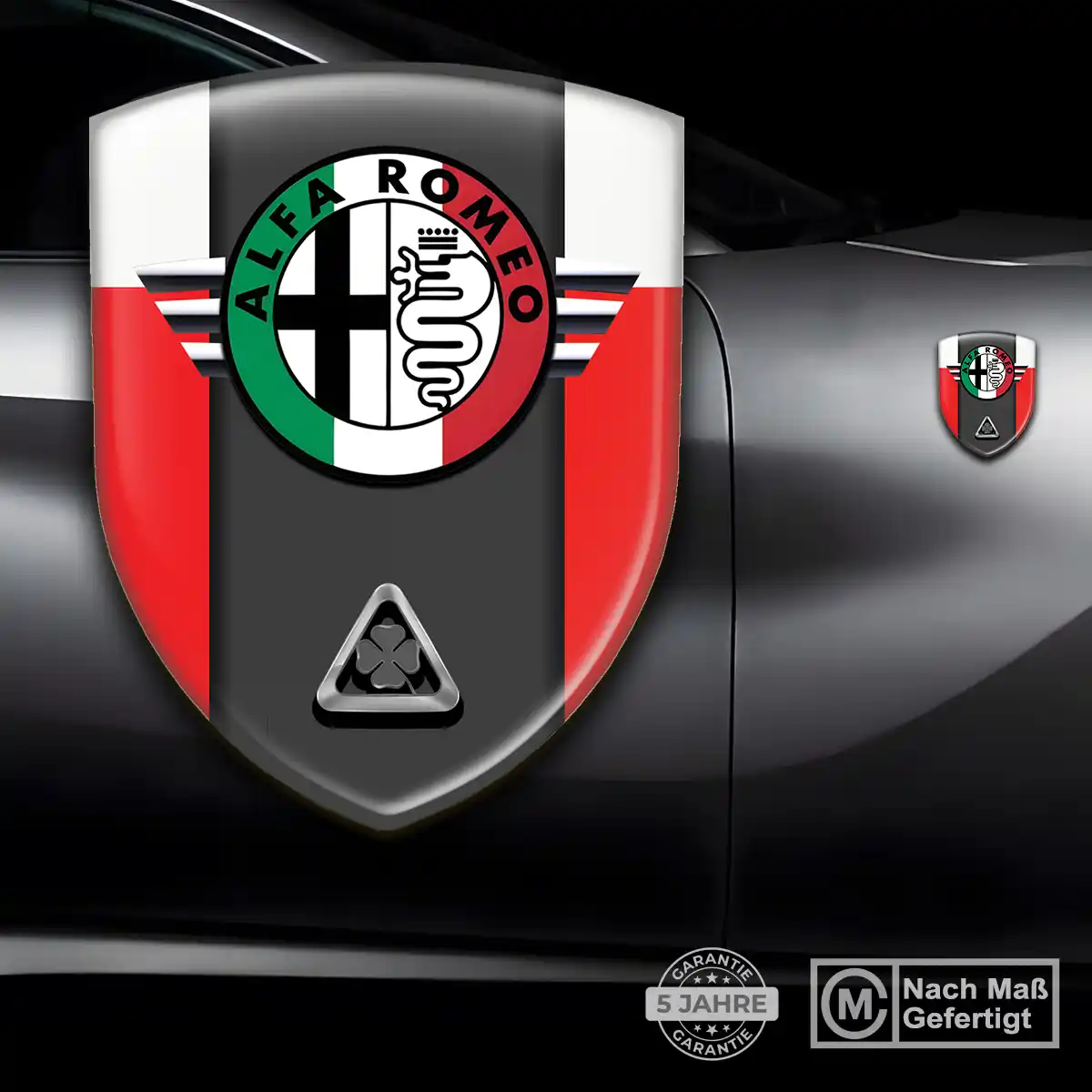 Alfa Romeo 3D Gel Aufkleber Emblem Auto Luxus-Edition