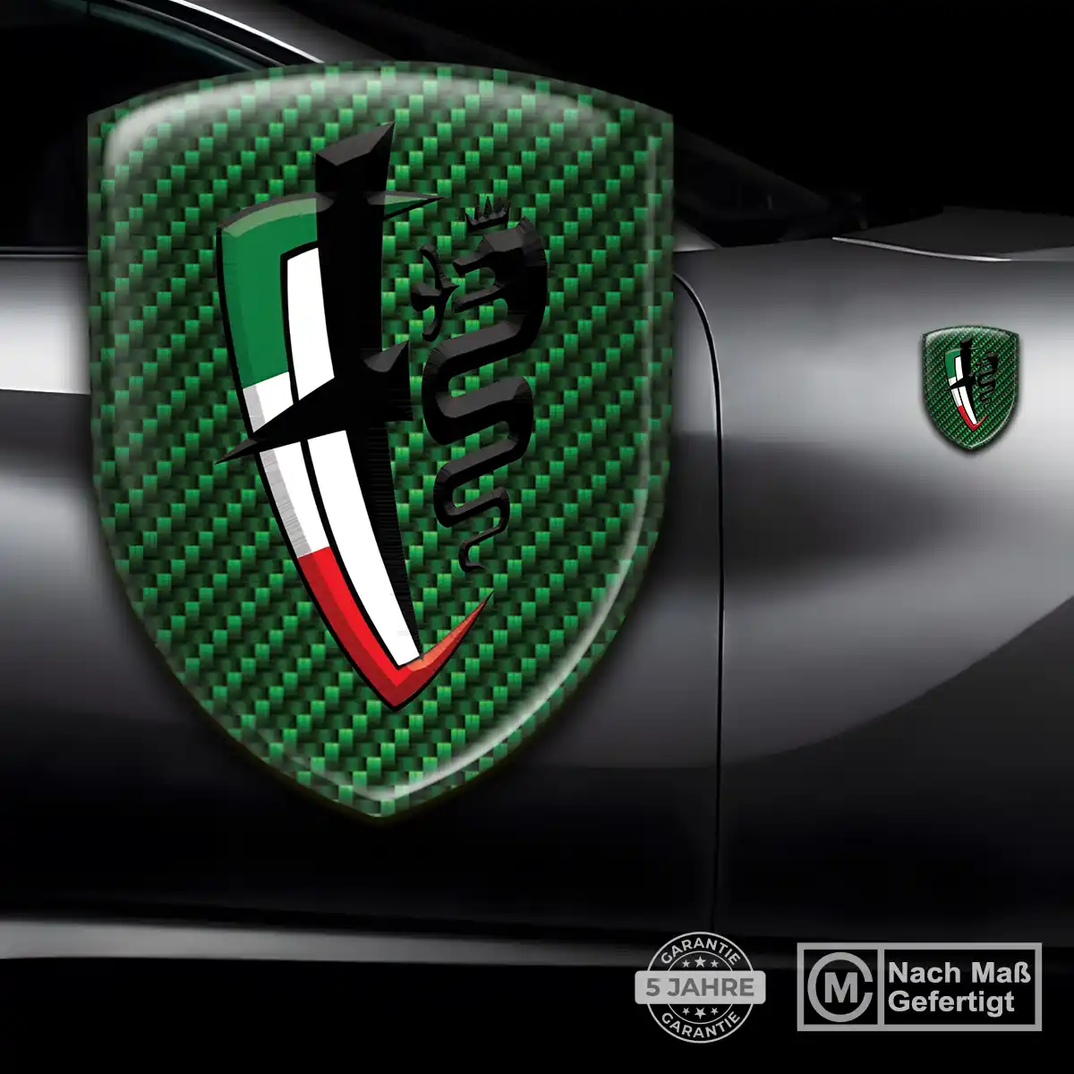 Alfa Romeo 3D Gel Aufkleber Emblem Hohe Qualität