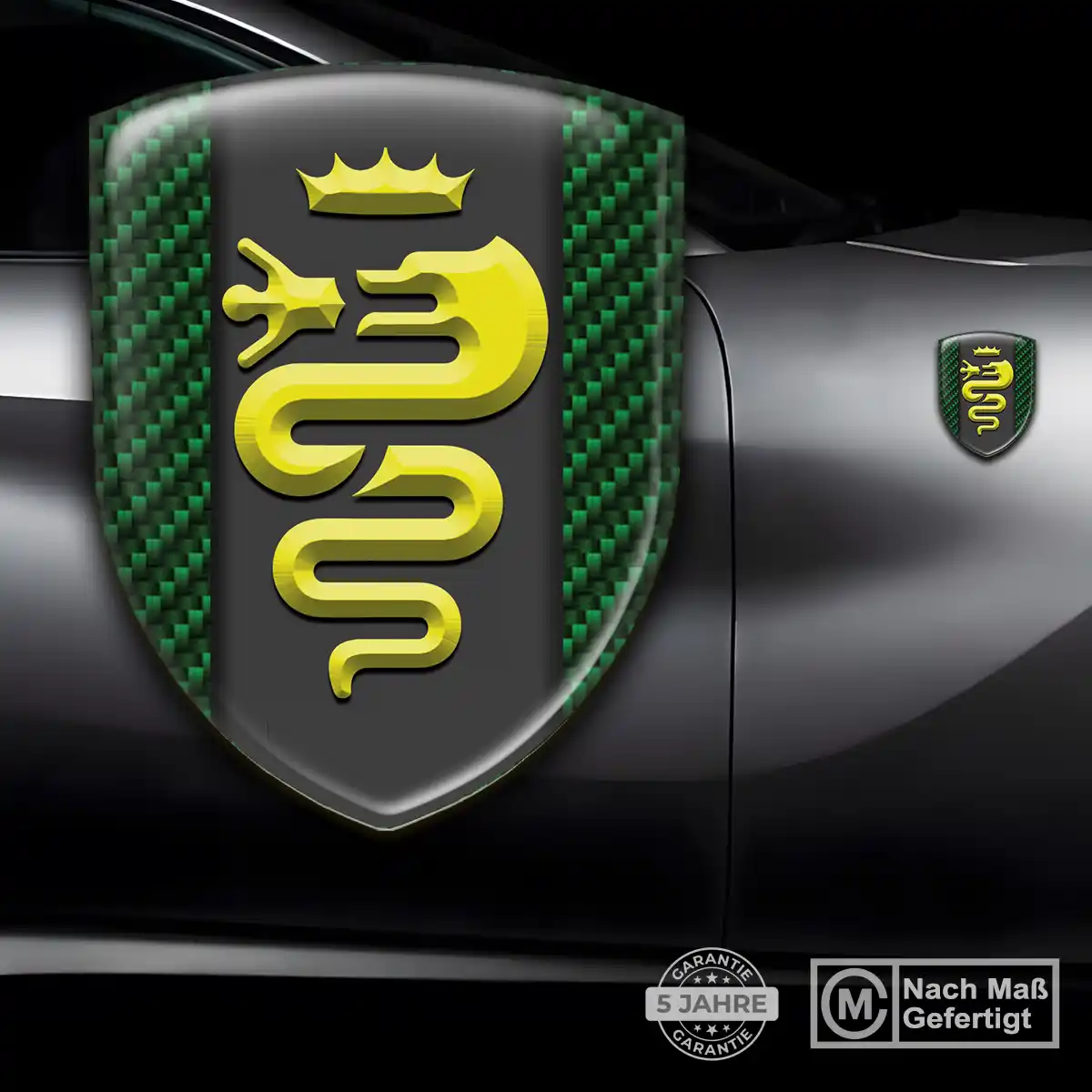 Alfa Romeo 3D Gel Aufkleber Emblem Limitierte Auflage