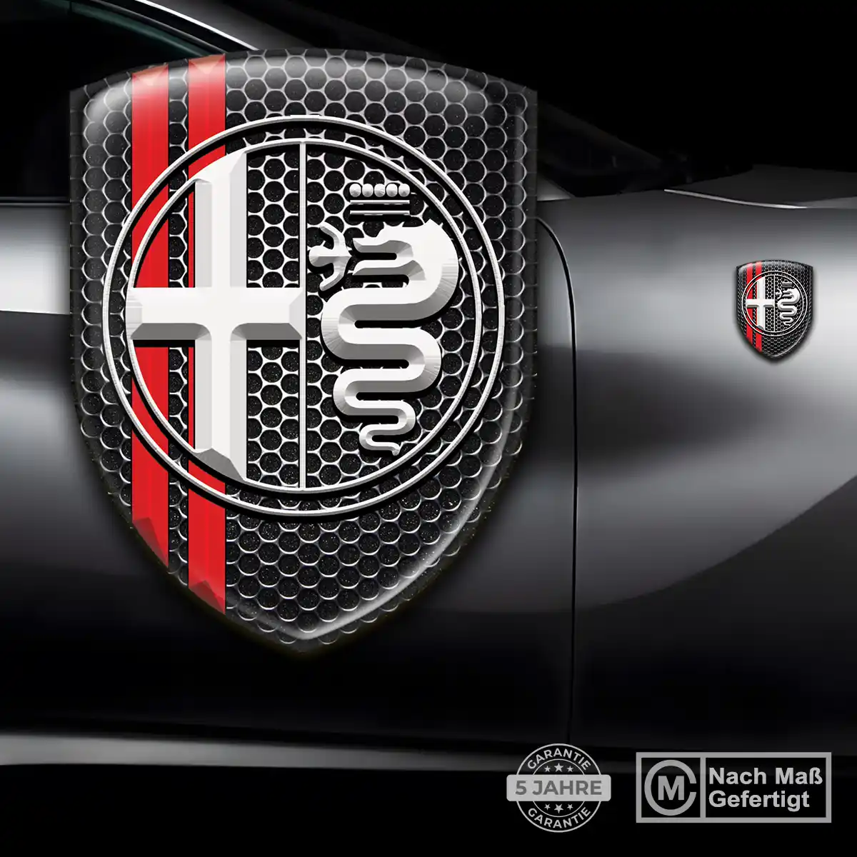 Alfa Romeo 3D Gel Aufkleber Embleme Auto Limitierte Auflage