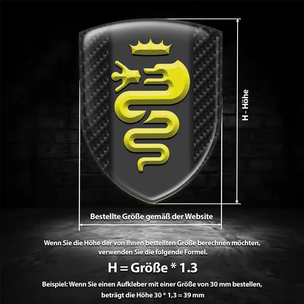 Alfa Romeo 3D Gel Aufkleber Embleme Auto Premium-Edition