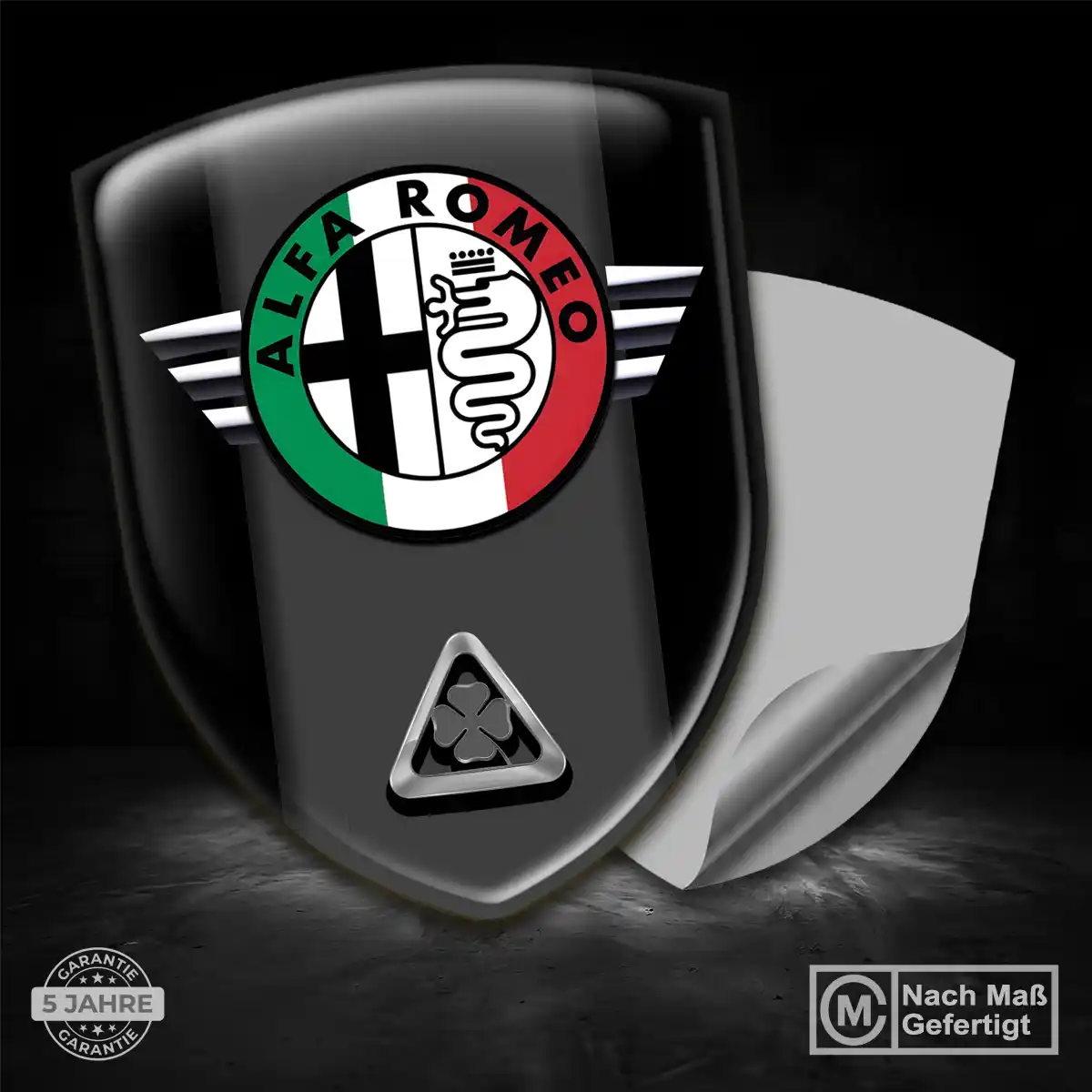 Alfa Romeo 3D Gel Aufkleber Embleme Auto Premiumqualität