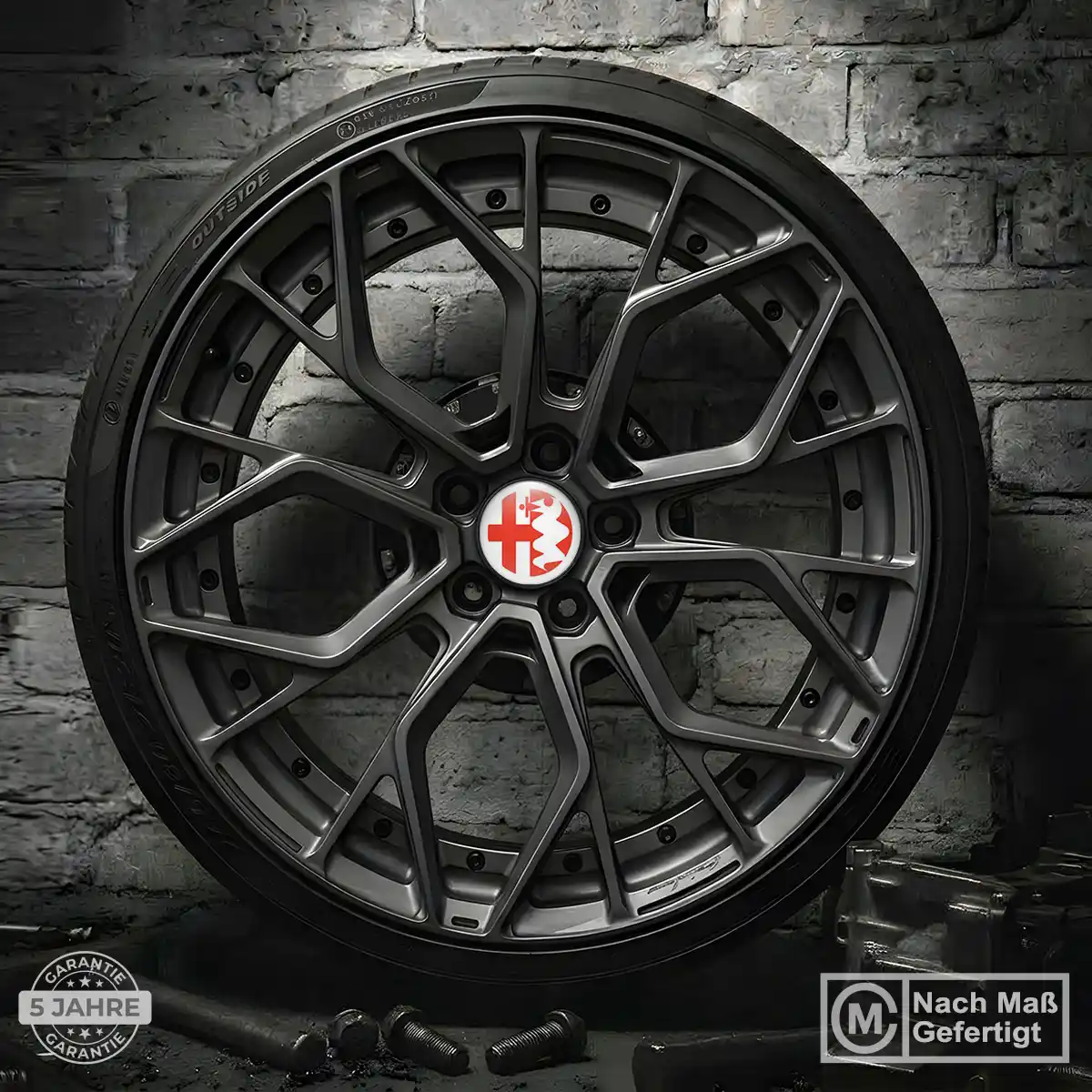 Alfa Romeo 3D Gel Aufkleber Embleme Hochwertiges Harz
