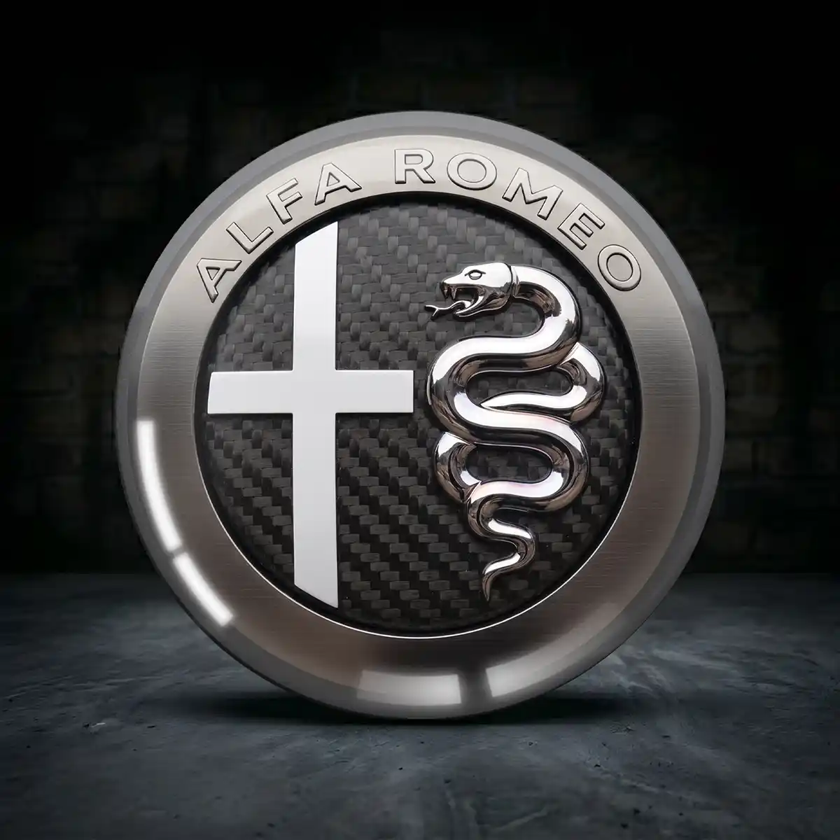 Alfa Romeo 3D Gel Aufkleber Embleme Limitierte Auflage