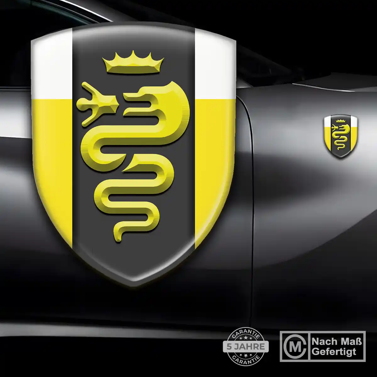 Alfa Romeo 3D Gel Aufkleber Hohe Qualität