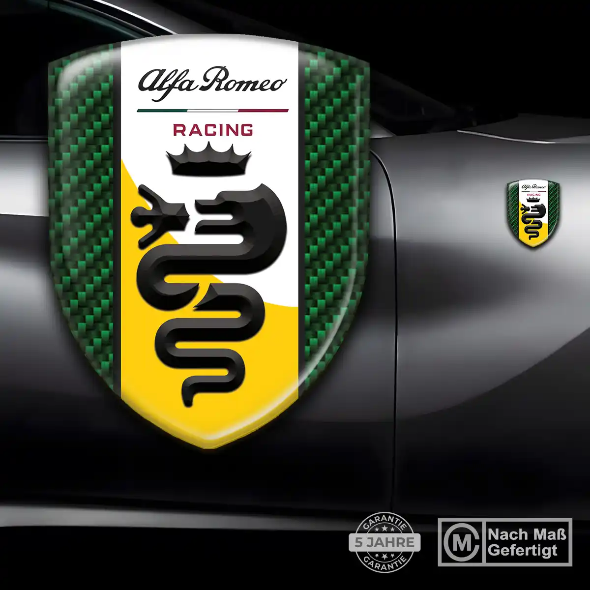 Alfa Romeo 3D Gel Aufkleber Interieurdesign