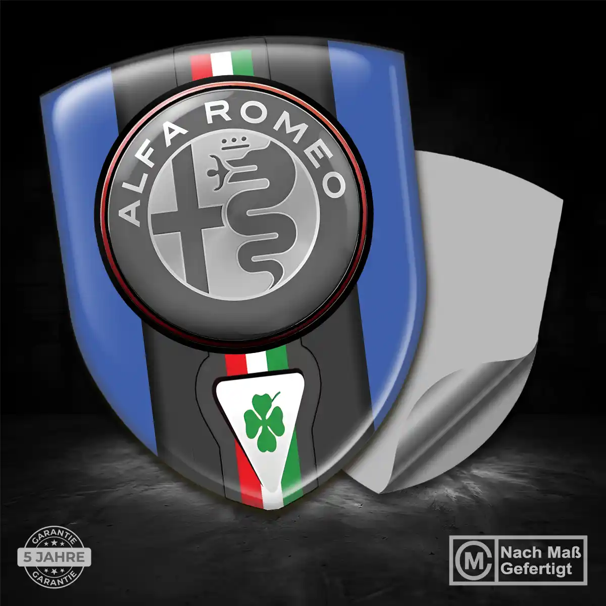 Alfa Romeo 3D Gel Aufkleber Premium-Edition
