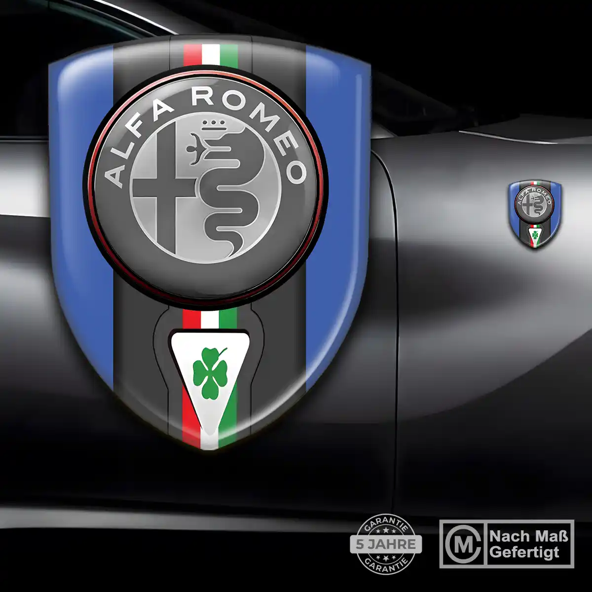 Alfa Romeo 3D Gel Aufkleber Premium-Edition