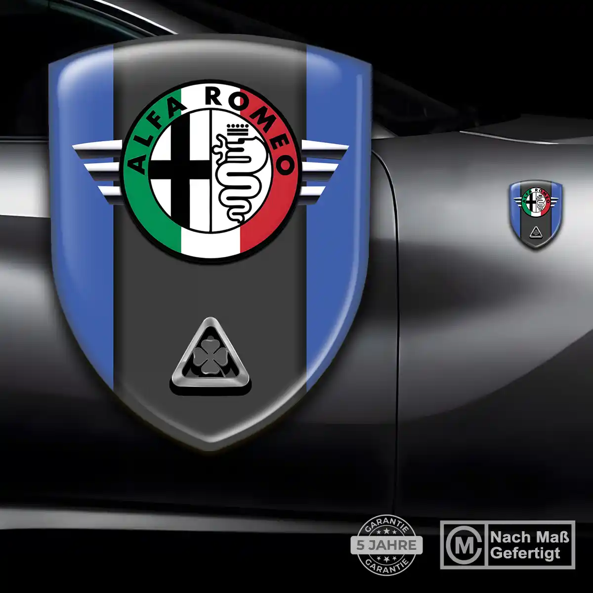 Alfa Romeo 3D Gel Aufkleber Silikon Auto Hohe Qualität