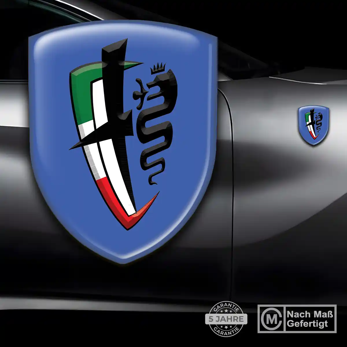 Alfa Romeo 3D Gel Aufkleber Silikon Auto Luxus-Edition