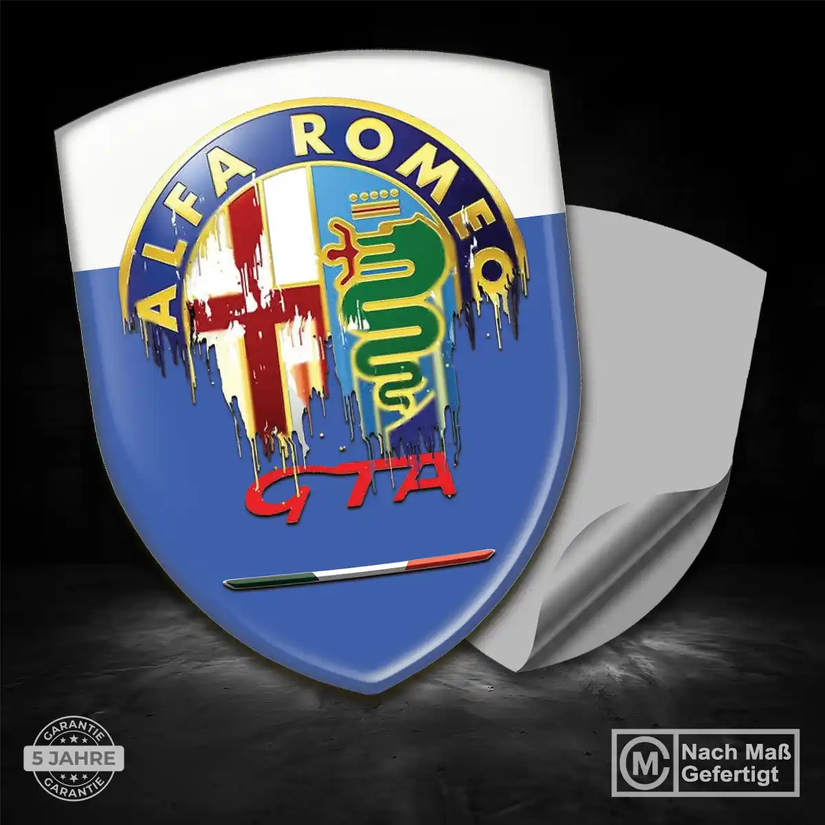 Alfa Romeo 3D Gel Aufkleber Silikon Auto Premium-Edition