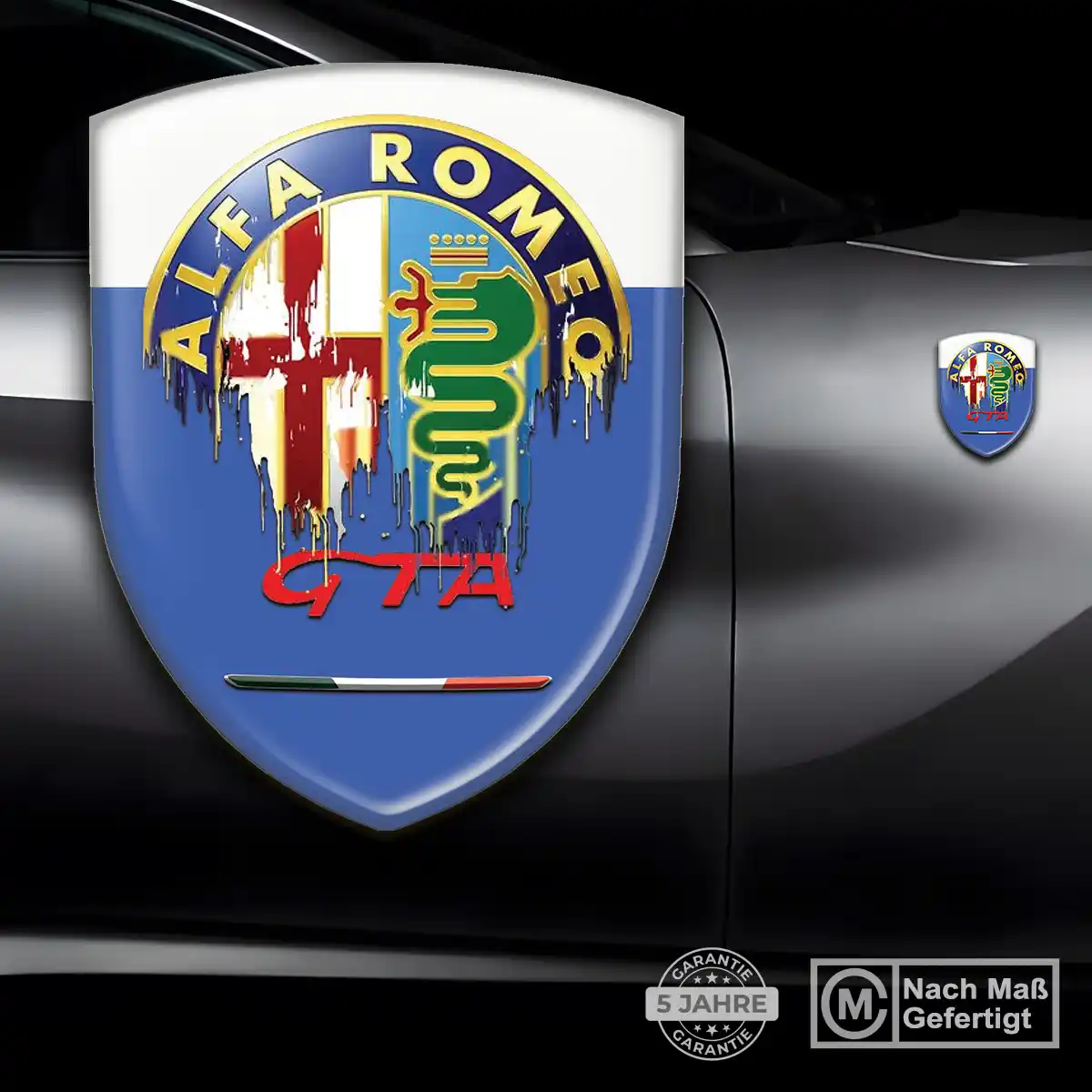 Alfa Romeo 3D Gel Aufkleber Silikon Auto Premium-Edition
