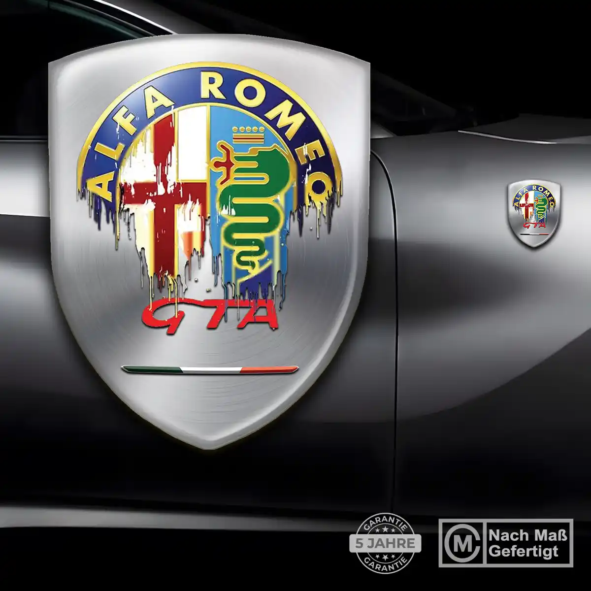 Alfa Romeo 3D Gel Aufkleber Silikon Auto Premiumqualität
