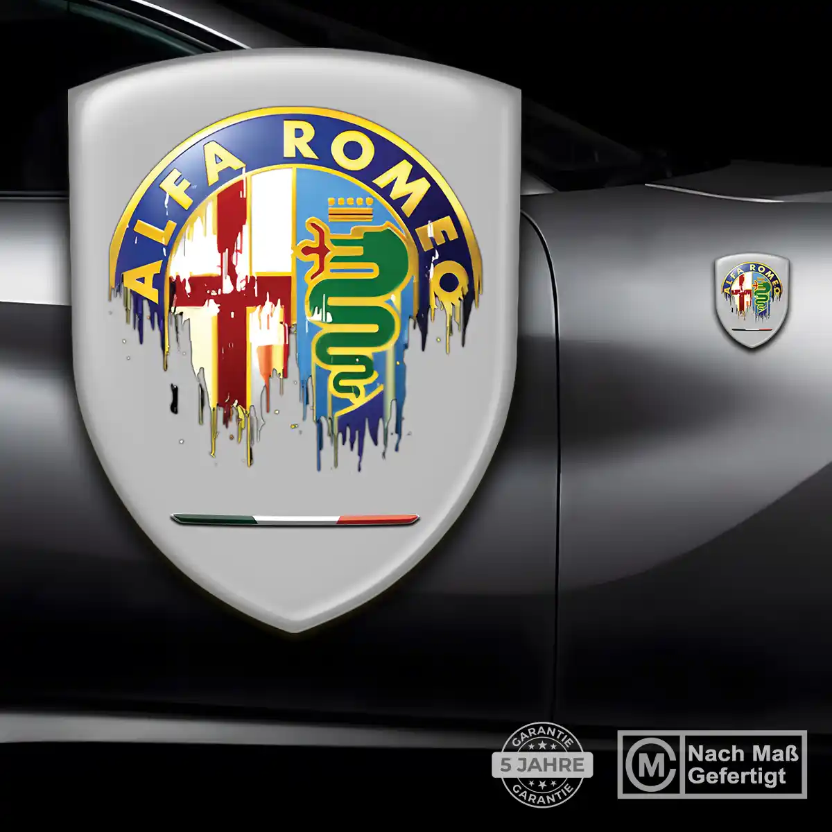 Alfa Romeo 3D Gel Aufkleber Silikon Auto Stilvolles Design