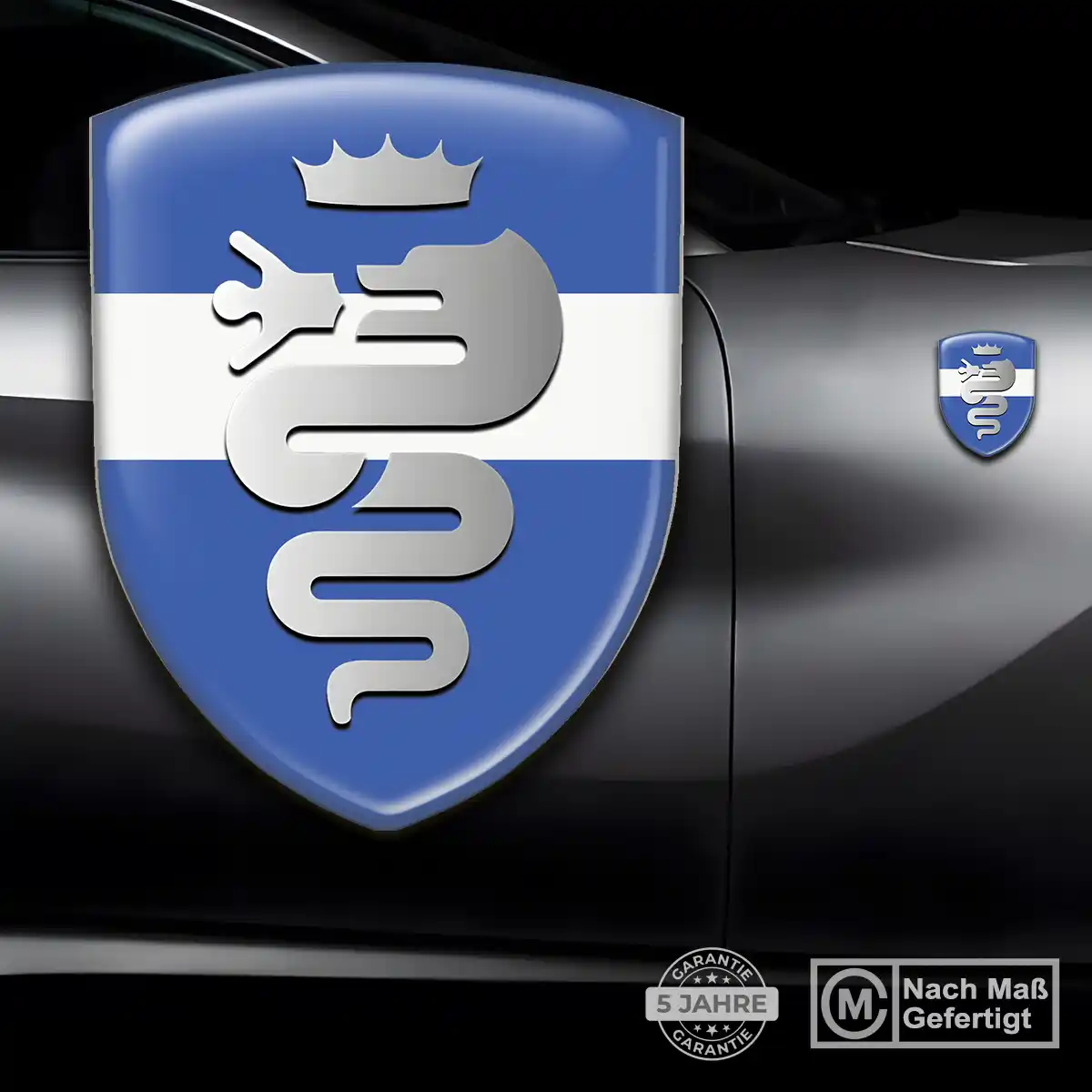 Alfa Romeo 3D Gel Aufkleber Silikon Hochwertiges Harz