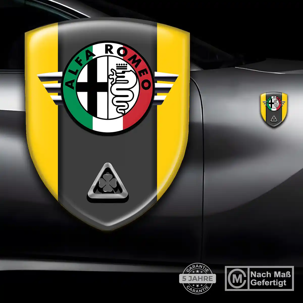 Alfa Romeo 3D Gel Aufkleber Silikon Hohe Qualität