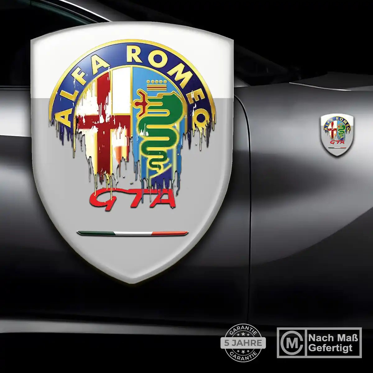Alfa Romeo 3D Gel Aufkleber Silikon Luxus-Edition