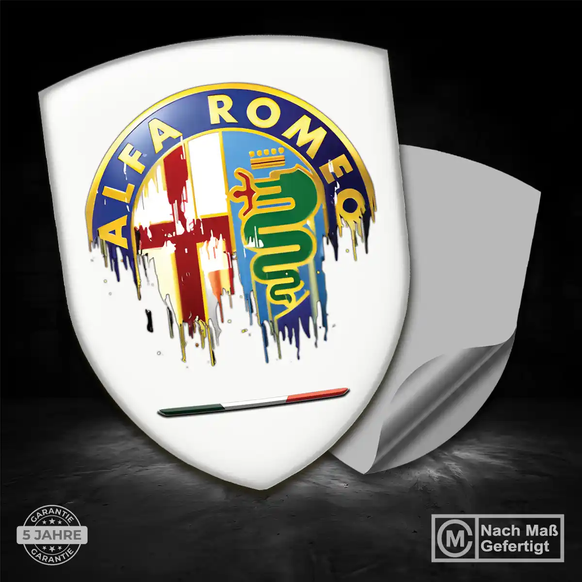 Alfa Romeo 3D Gel Aufkleber Silikon Premium-Edition