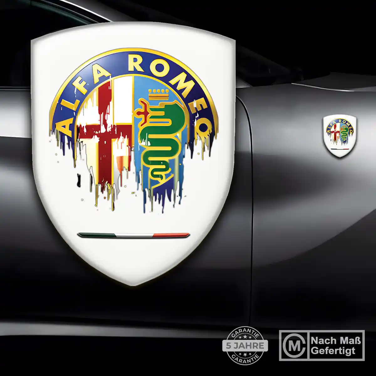 Alfa Romeo 3D Gel Aufkleber Silikon Premium-Edition