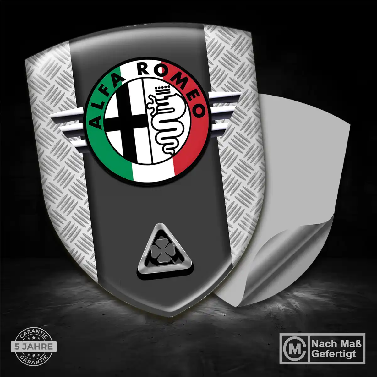Alfa Romeo 3D Gel Aufkleber Wappen Auto Limitierte Auflage