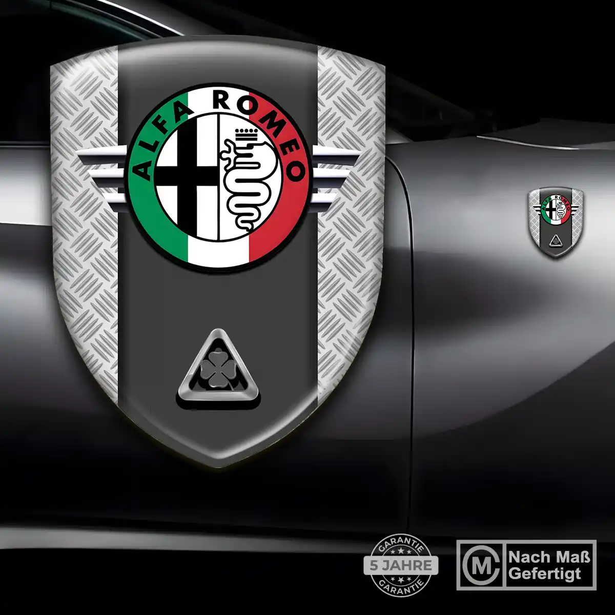 Alfa Romeo 3D Gel Aufkleber Wappen Auto Limitierte Auflage