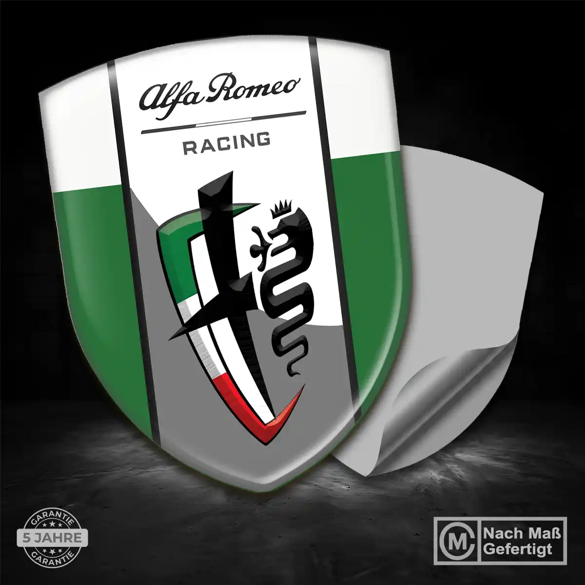 Alfa Romeo 3D Gel Aufkleber Wappen Hohe Qualität