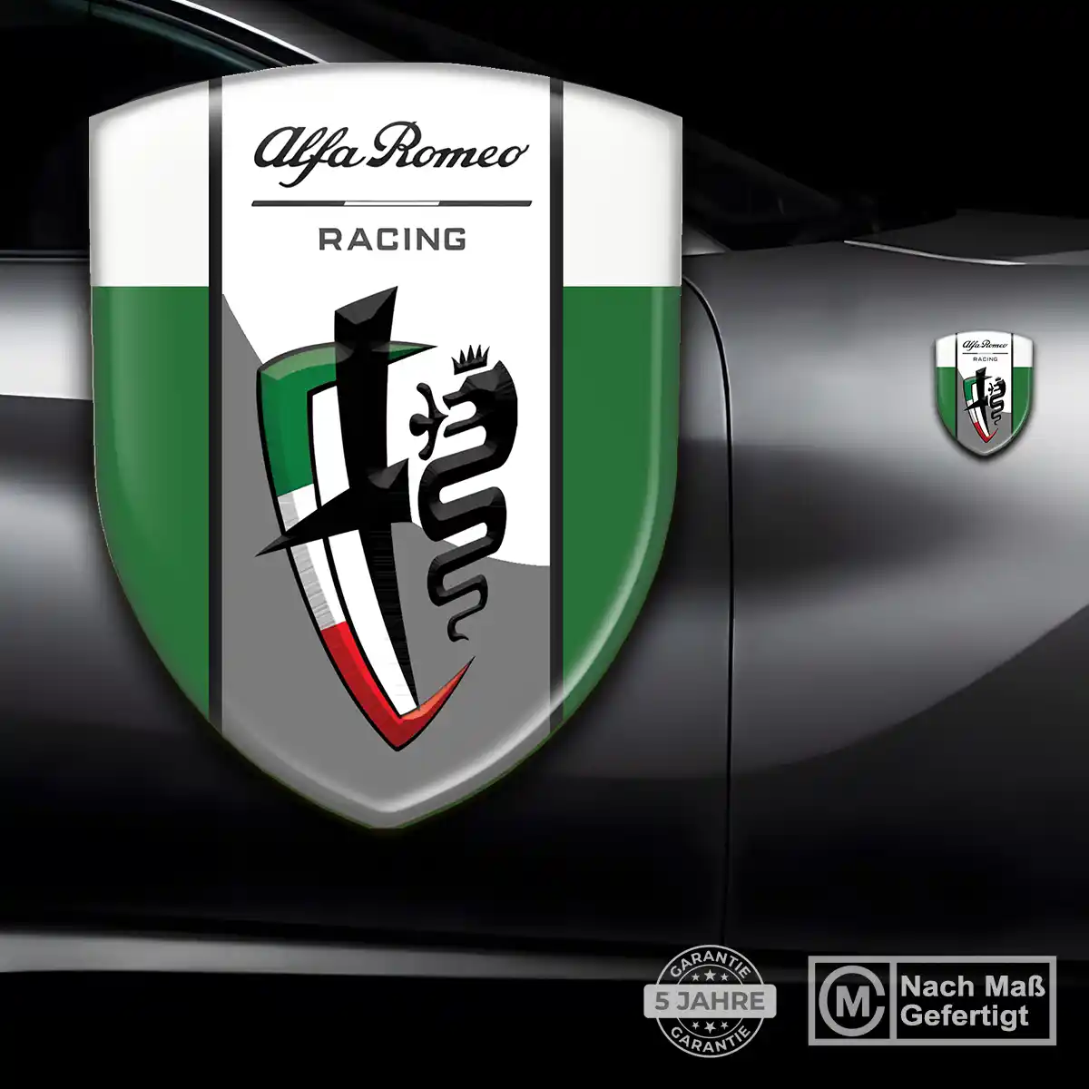 Alfa Romeo 3D Gel Aufkleber Wappen Hohe Qualität