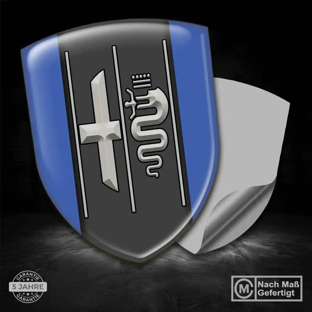 Alfa Romeo 3D Gel Aufkleber Wappen Limitierte Auflage