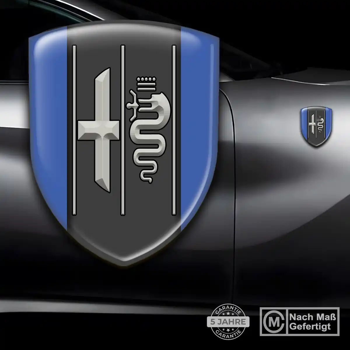 Alfa Romeo 3D Gel Aufkleber Wappen Limitierte Auflage