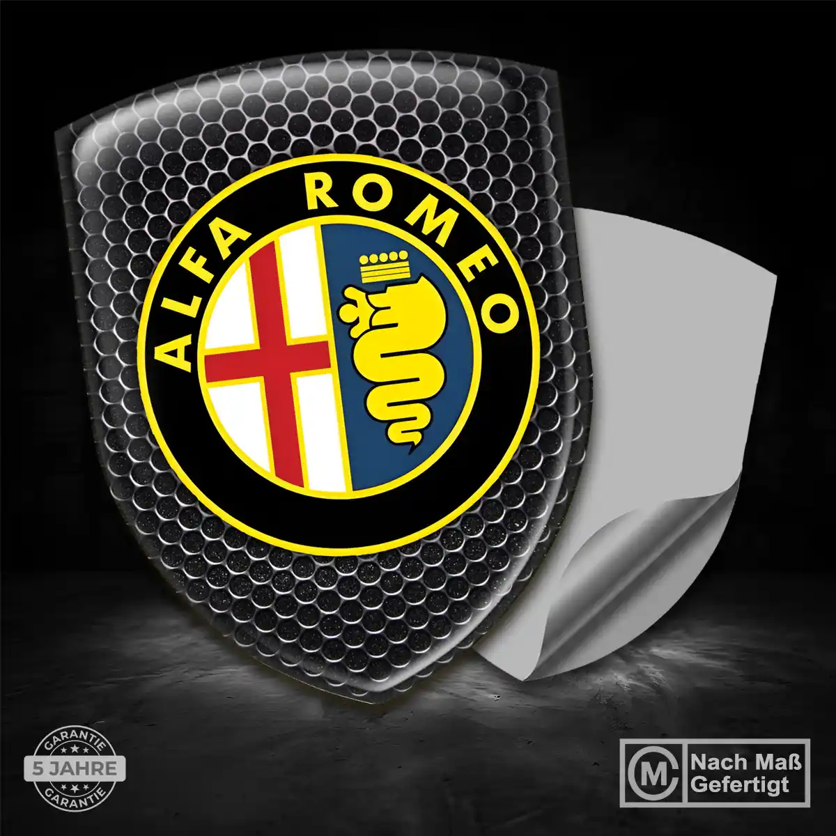 Alfa Romeo Aufkleber 3D Gel Emblem Auto Limitierte Auflage