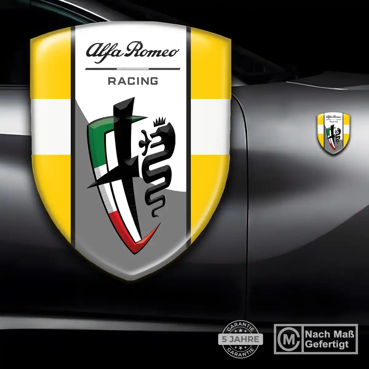 Alfa Romeo Aufkleber 3D Gel Emblem Auto Premium-Edition