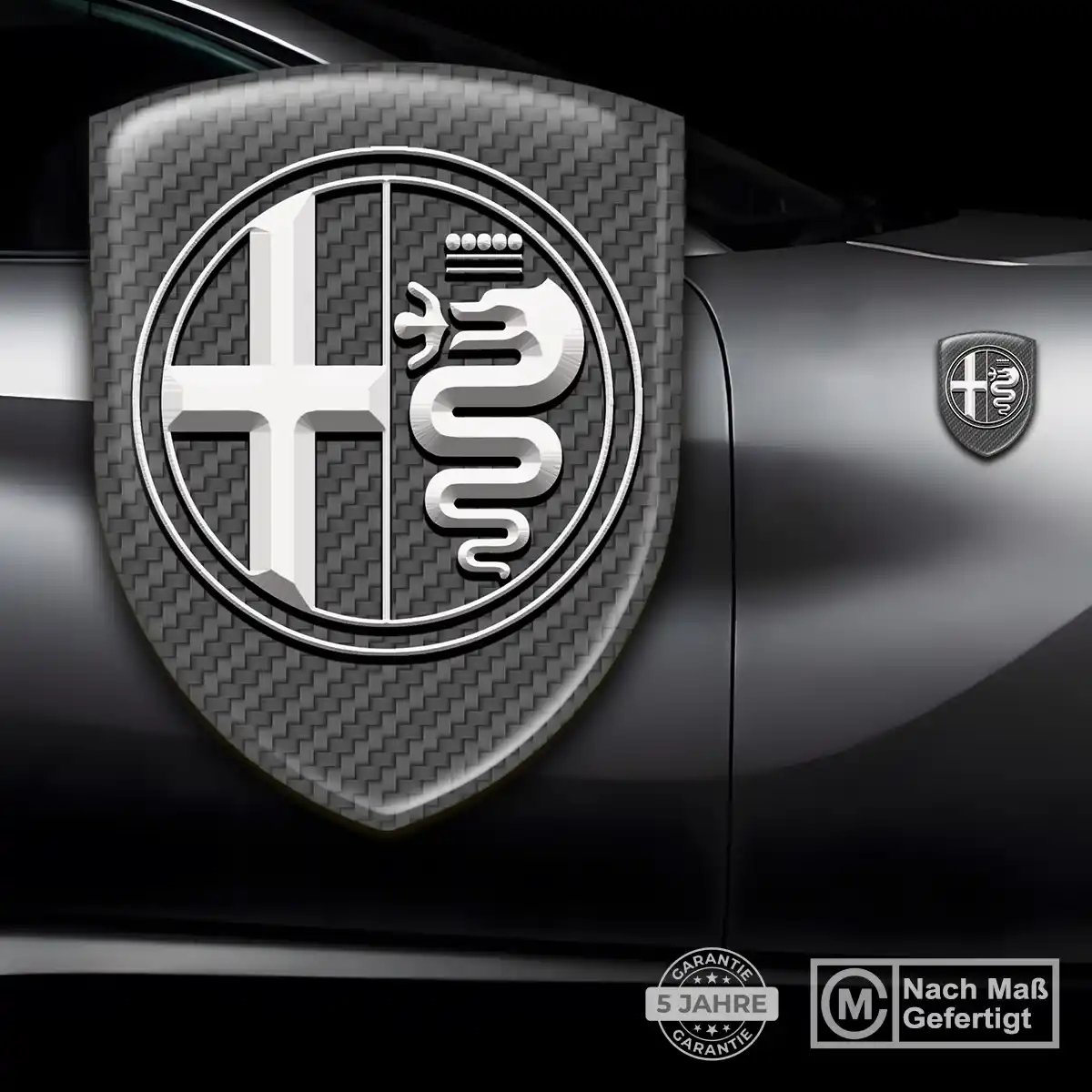 Alfa Romeo Aufkleber 3D Gel Emblem Hochwertiges Harz