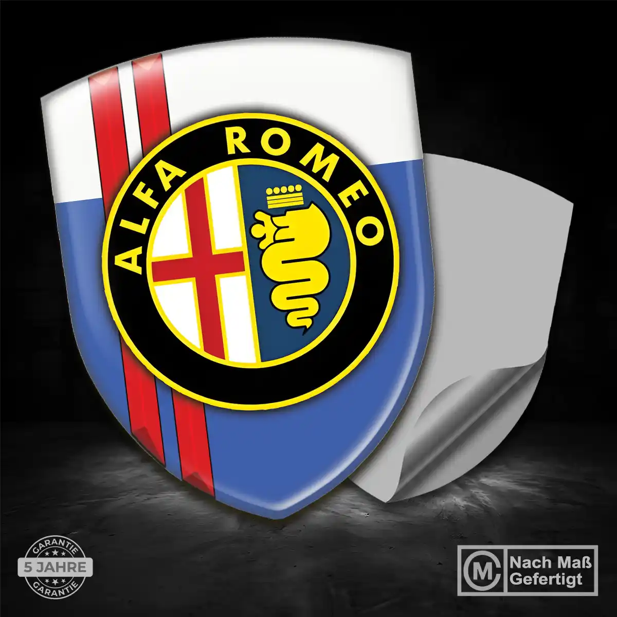 Alfa Romeo Aufkleber 3D Gel Emblem Hohe Qualität