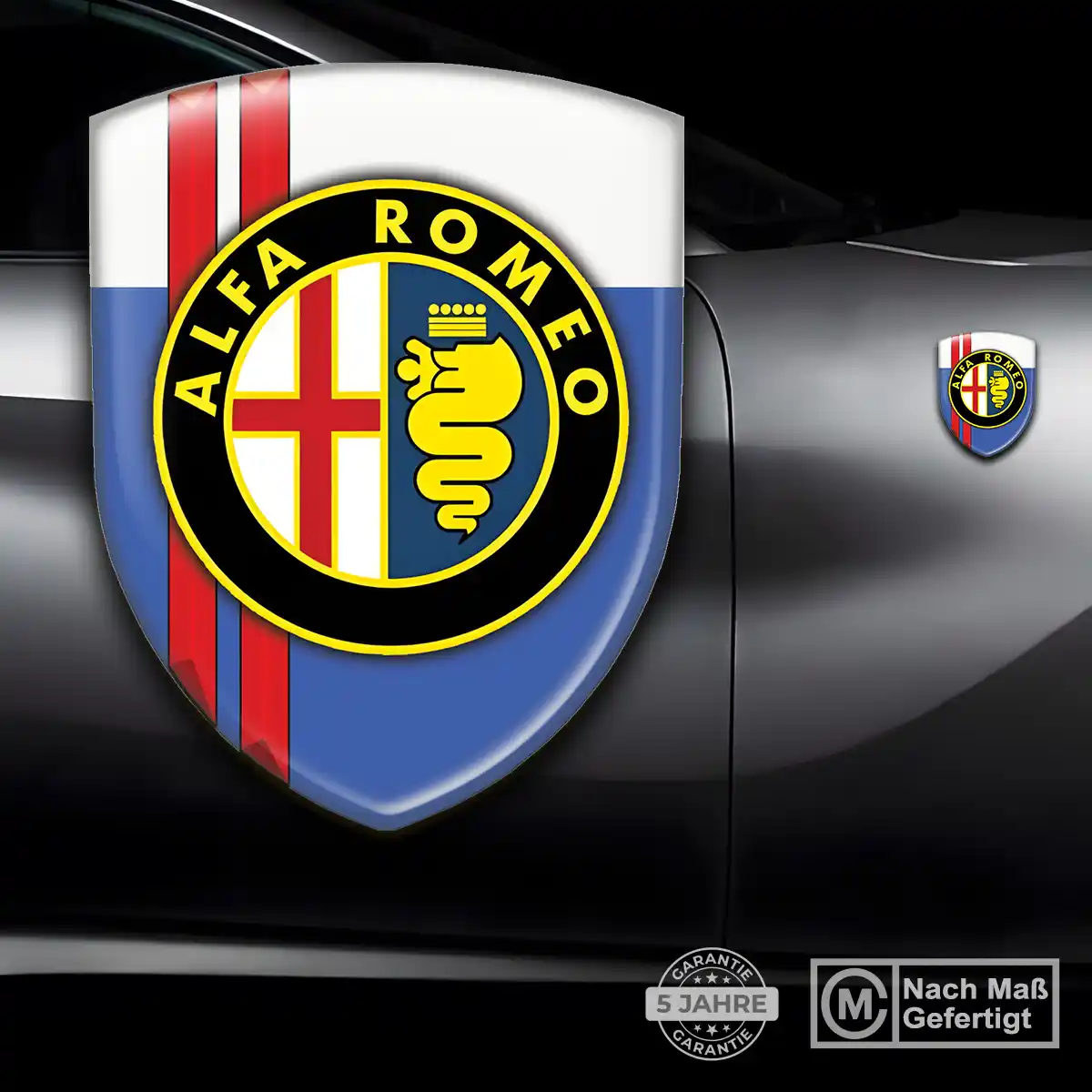 Alfa Romeo Aufkleber 3D Gel Emblem Hohe Qualität