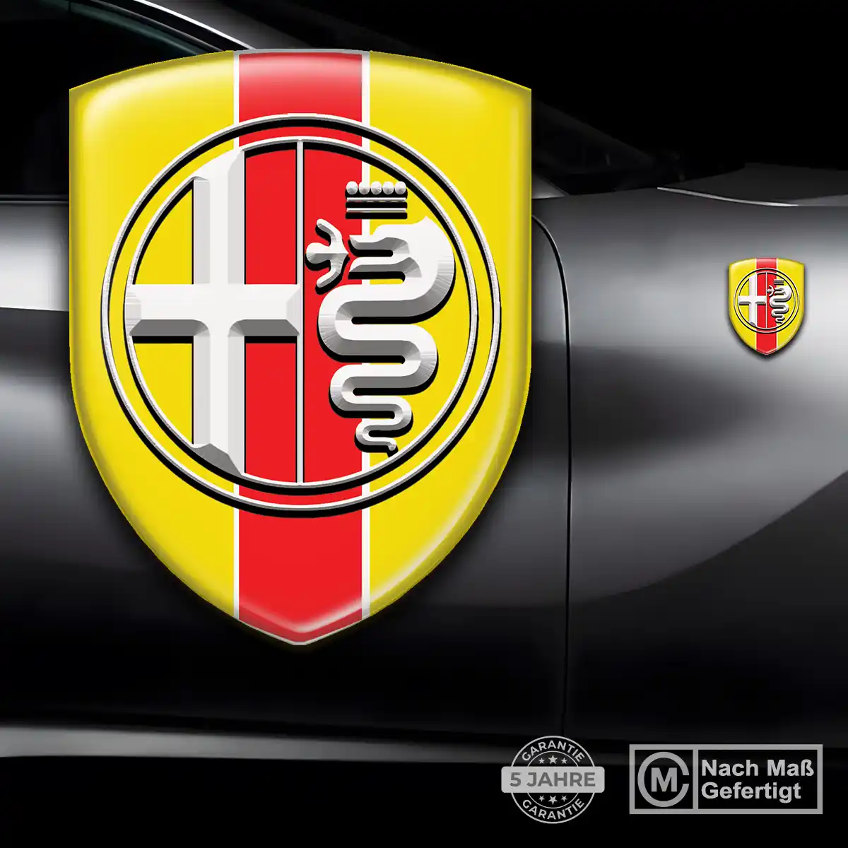 Alfa Romeo Aufkleber 3D Gel Emblem Interieurdesign