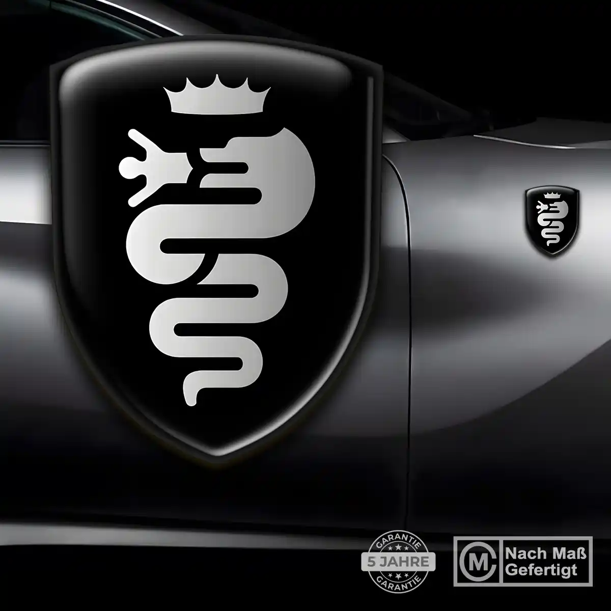 Alfa Romeo Aufkleber 3D Gel Emblem Limitierte Auflage