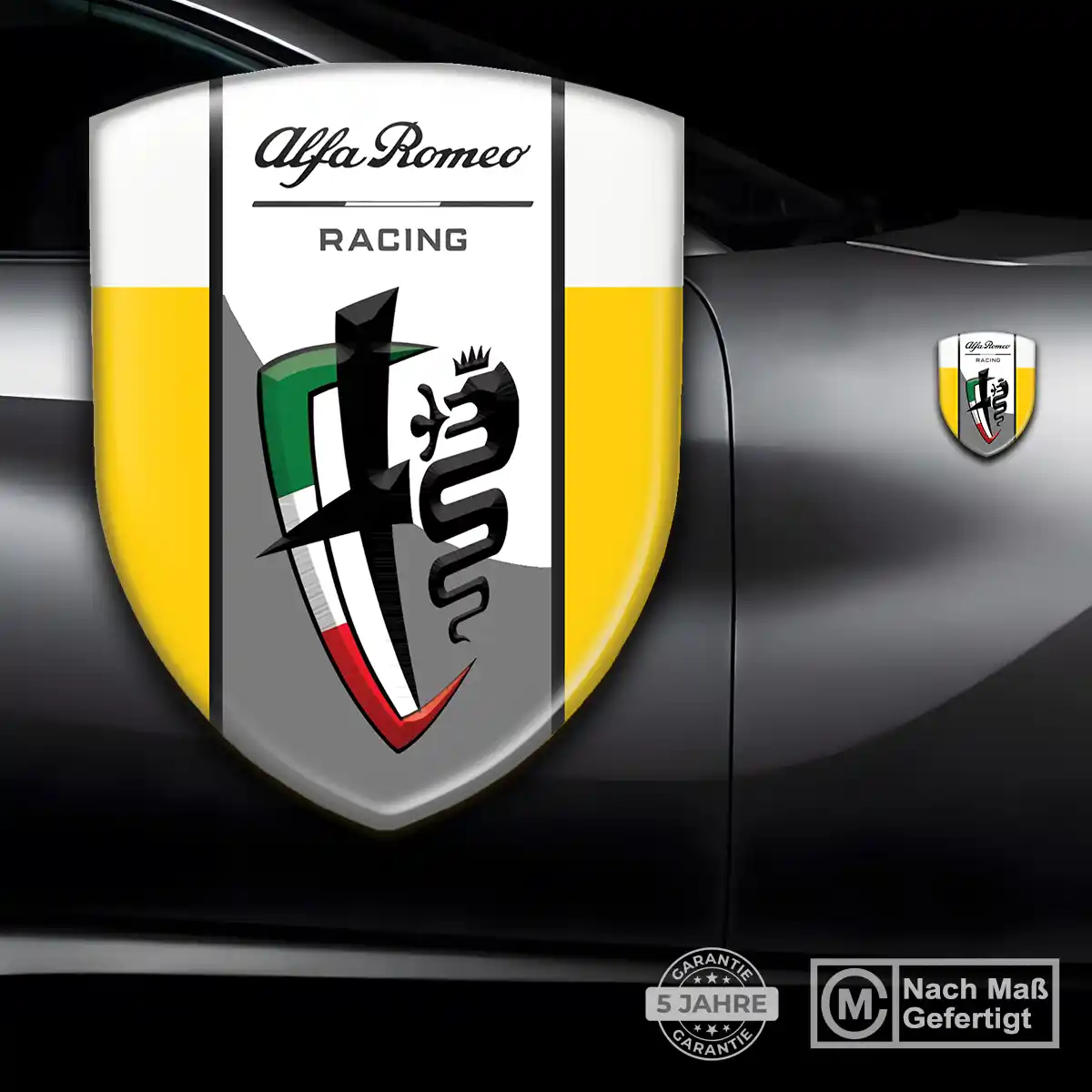 Alfa Romeo Aufkleber 3D Gel Emblem Luxus-Edition