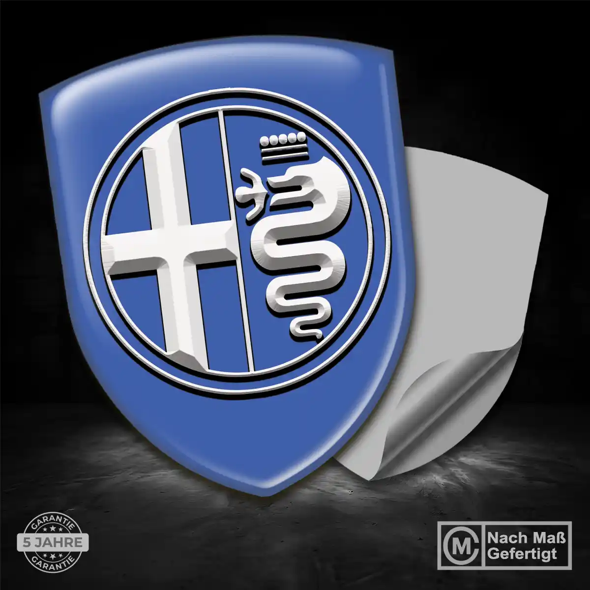 Alfa Romeo Aufkleber 3D Gel Emblem Premium-Edition