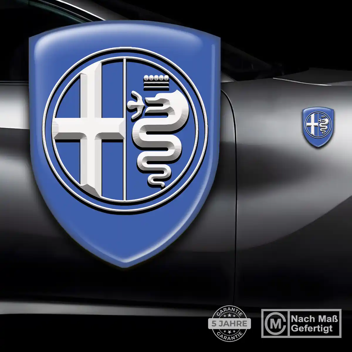Alfa Romeo Aufkleber 3D Gel Emblem Premium-Edition