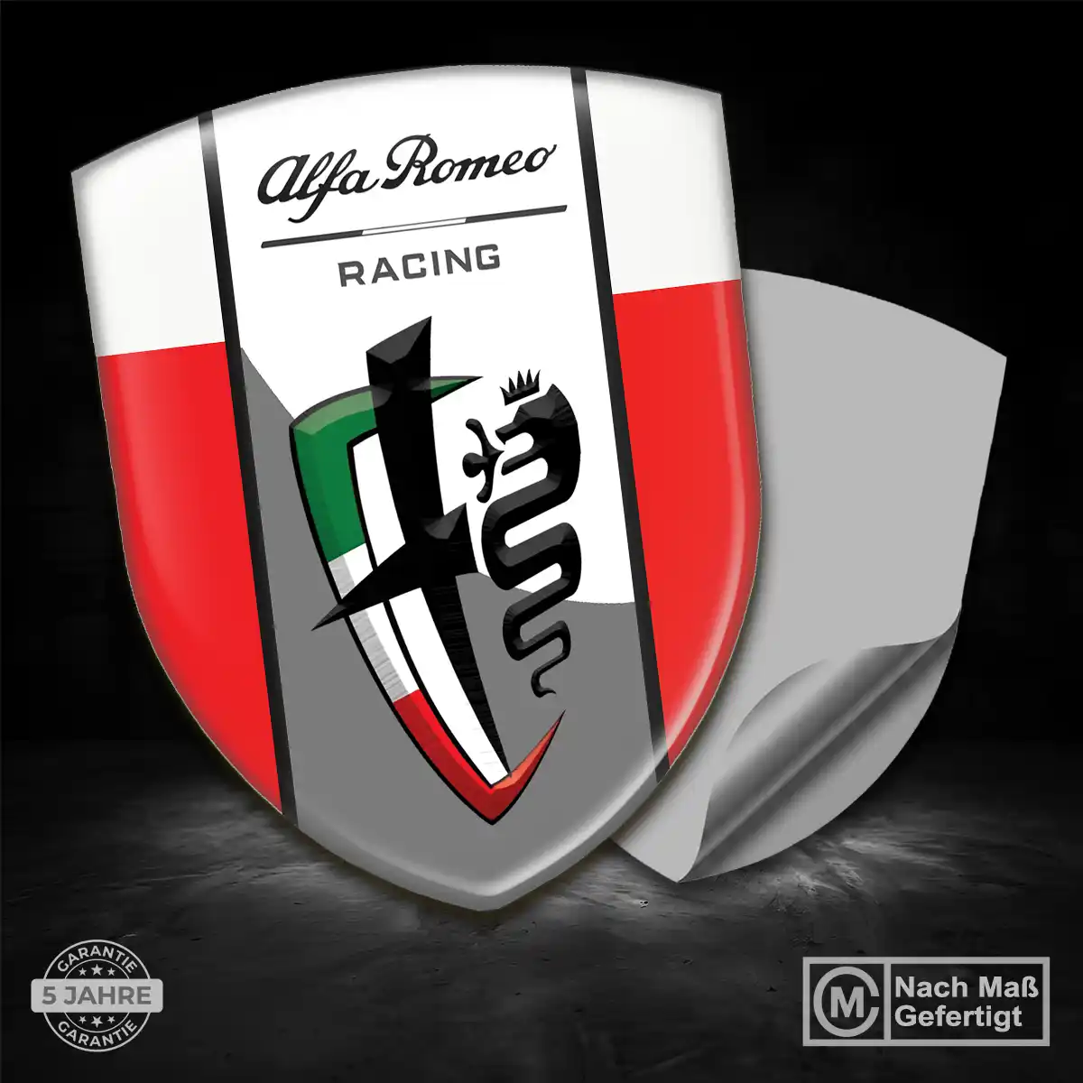 Alfa Romeo Aufkleber 3D Gel Embleme Auto Hochwertiges Harz