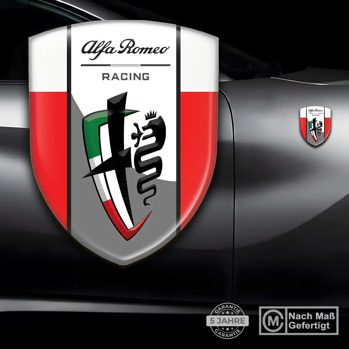 Alfa Romeo Aufkleber 3D Gel Embleme Auto Hochwertiges Harz