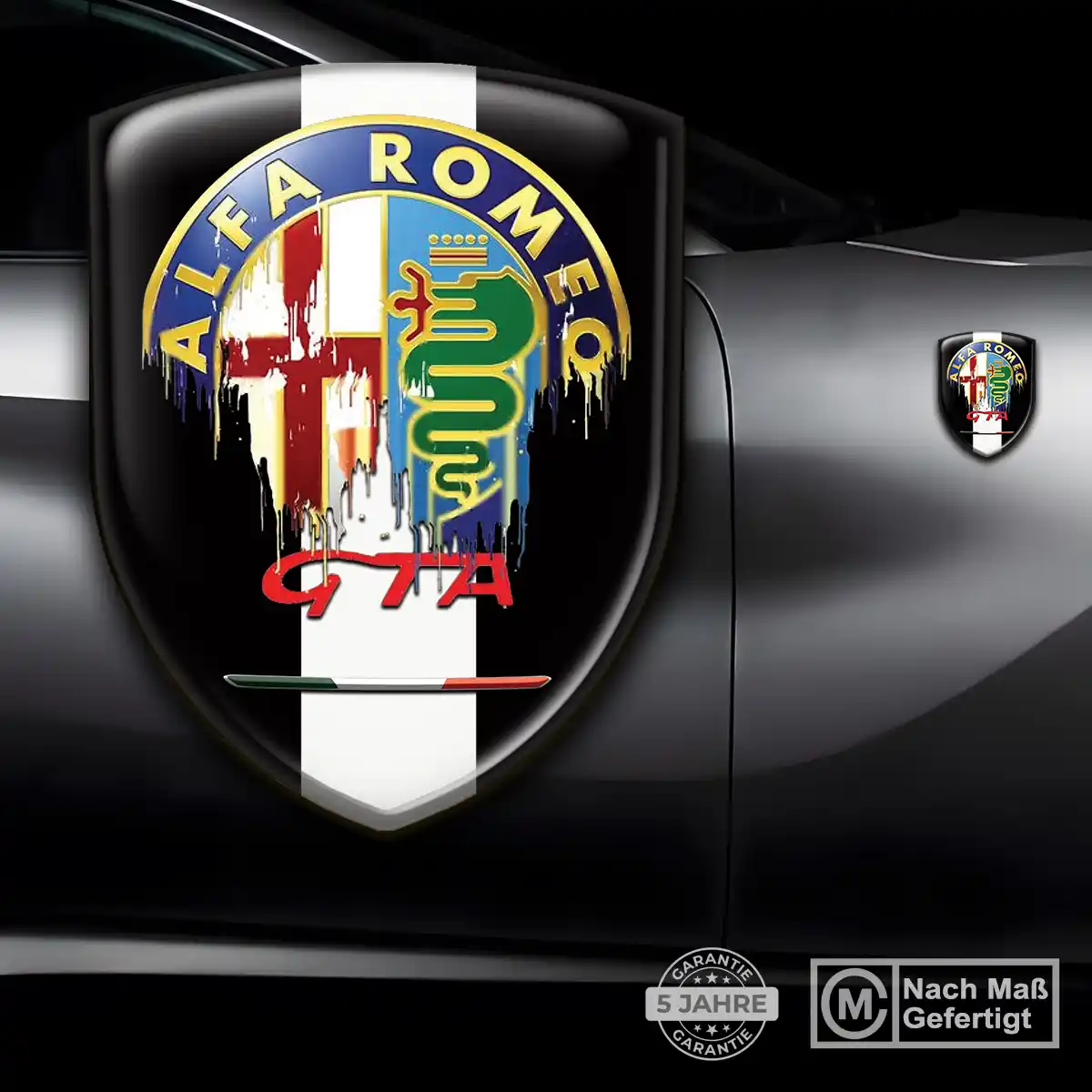 Alfa Romeo Aufkleber 3D Gel Embleme Auto Limitierte Auflage