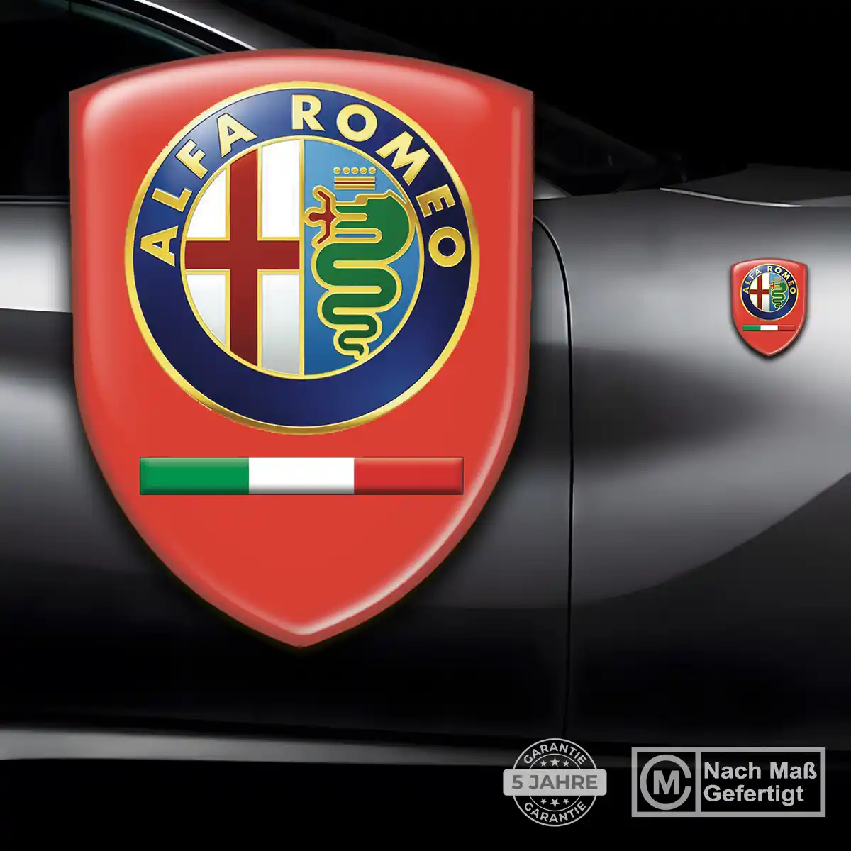 Alfa Romeo Aufkleber 3D Gel Embleme Auto Premium-Edition