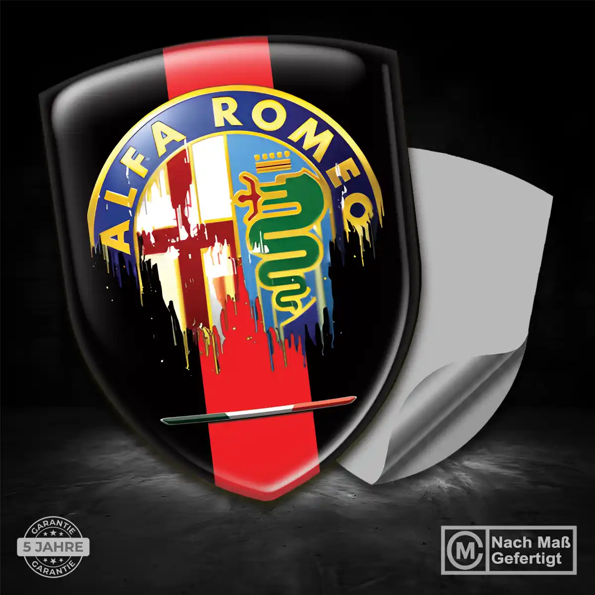 Alfa Romeo Aufkleber 3D Gel Embleme Auto Premiumqualität