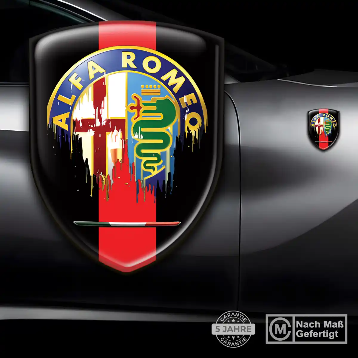 Alfa Romeo Aufkleber 3D Gel Embleme Auto Premiumqualität