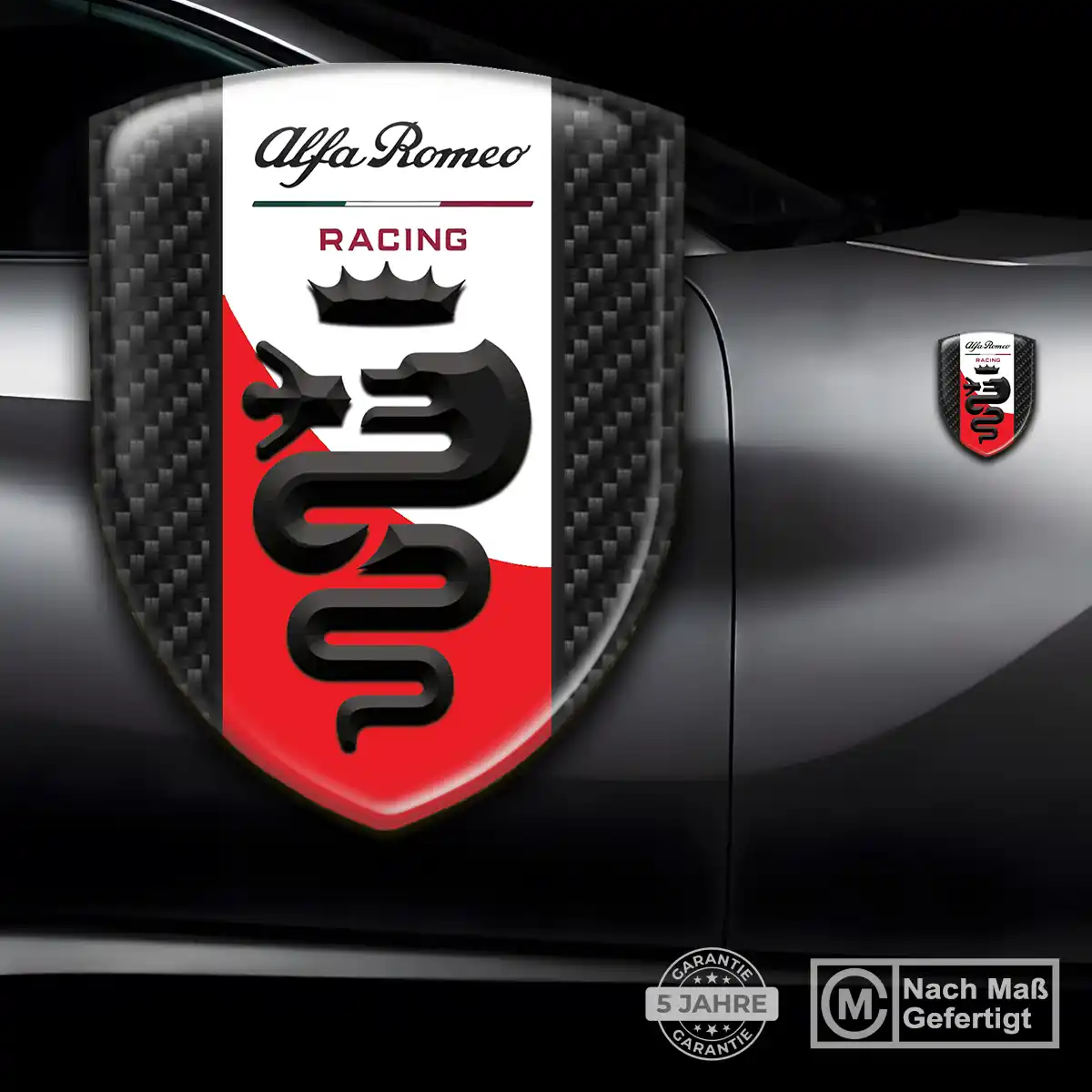Alfa Romeo Aufkleber 3D Gel Embleme Auto Stilvolles Design